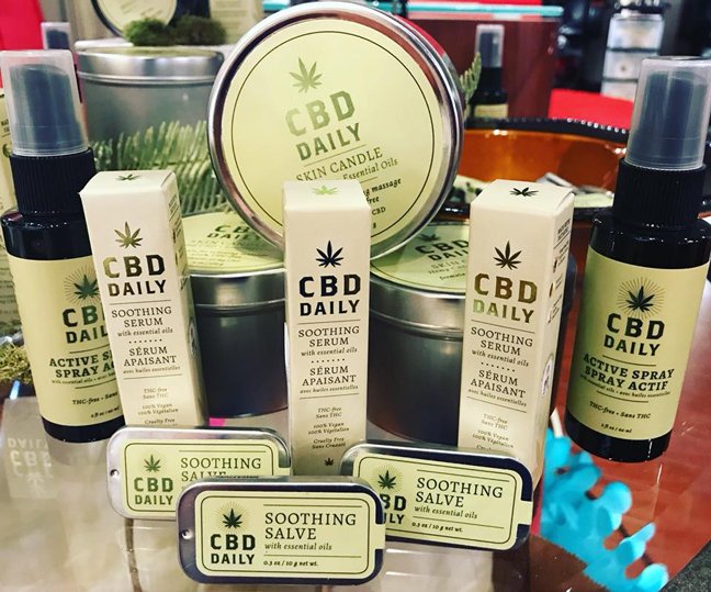 CBD Daily's line of CBD Oil products- Sprays, Serums, Creams, and Salves