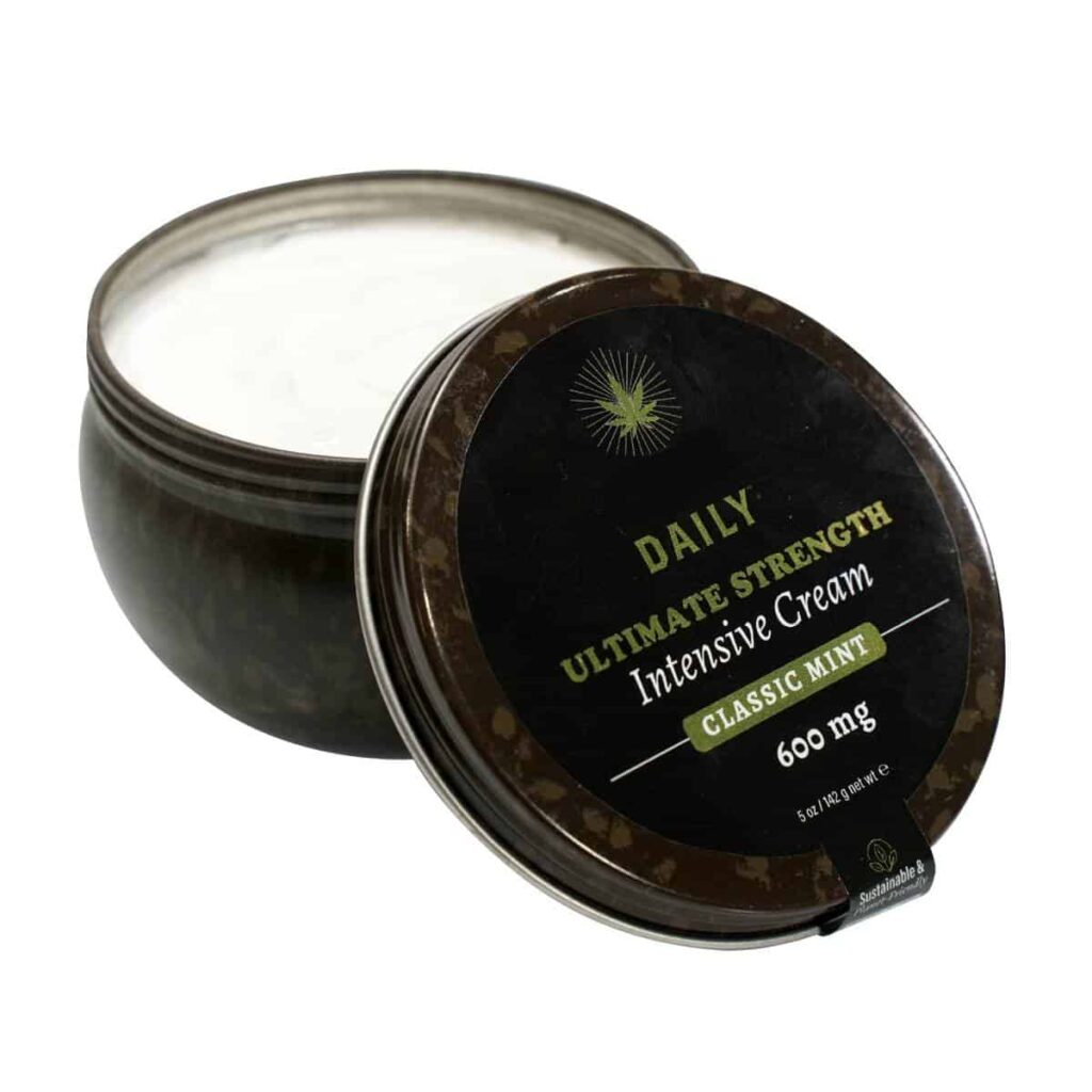 CBD Daily Intensive Cream Ultimate Strength Classic Mint 5 oz - CBD ...